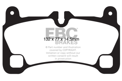 EBC Yellowstuff | brzdové destičky zadní DP41836R