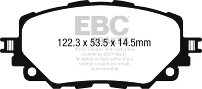 EBC sada brzd PD03KF | destičky Yellowstuff & kotouče Standard přední PD03KF1520