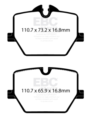 EBC Yellowstuff | brzdové destičky zadní DP42415R