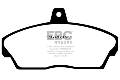 EBC sada brzd PD03KF | destičky Yellowstuff & kotouče Standard přední PD03KF959