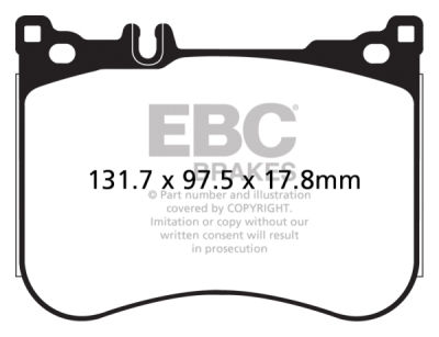 EBC Redstuff | brzdové destičky přední  DP32178C