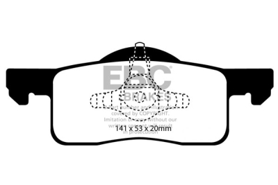 EBC Yellowstuff | brzdové destičky zadní DP41652R