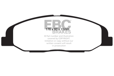 EBC sada brzd PD12KF | destičky Redstuff & kotouče TurboGroove přední PD12KF085