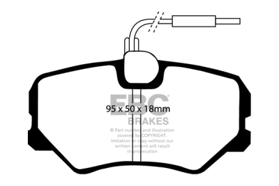 EBC Greenstuff | brzdové destičky přední DP2687
