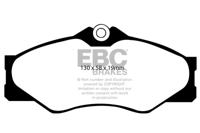EBC Yellowstuff | brzdové destičky přední DP4654R