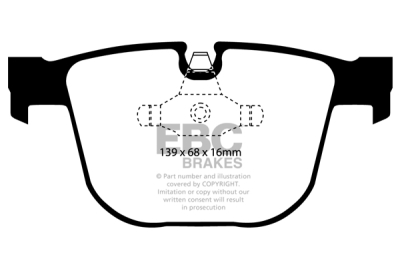 EBC sada brzd PD07KR | destičky Redstuff & kotouče Ultimax zadní PD07KR213