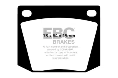 EBC sada brzd PD13KF | destičky Yellowstuff & kotouče TurboGroove přední PD13KF503