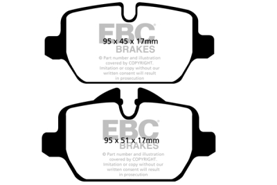 EBC sada brzd PD03KR | destičky Yellowstuff & kotouče Standard zadní PD03KR107