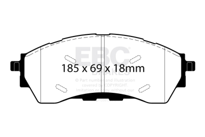 EBC Yellowstuff | brzdové destičky přední  DP42445R