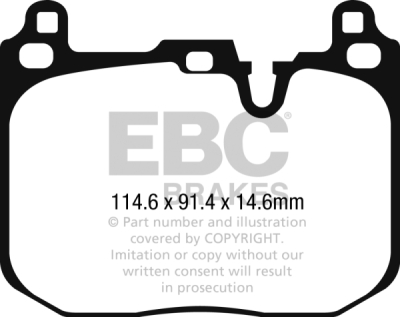 EBC Bluestuff NDX | brzdové destičky přední  DP52271NDX