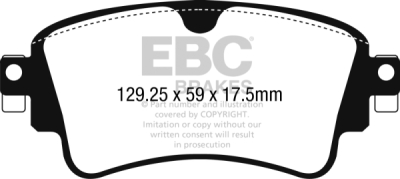 EBC sada brzd PD03KR | destičky Yellowstuff & kotouče Standard zadní PD03KR923