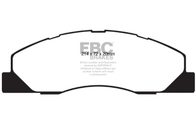 EBC sada brzd PD13KF | destičky Yellowstuff & kotouče TurboGroove přední PD13KF258