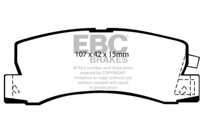 EBC sada brzd PD08KR | destičky Yellowstuff & kotouče Ultimax zadní PD08KR341