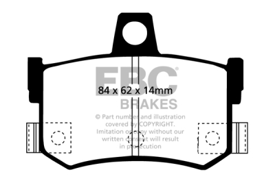 EBC sada brzd PD01KR | destičky Greenstuff & kotouče Standard zadní PD01KR635