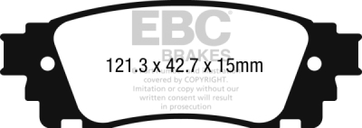 EBC Yellowstuff | brzdové destičky zadní DP42262R
