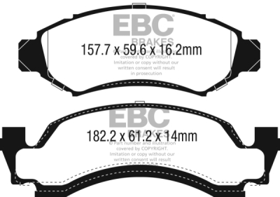 EBC Yellowstuff | brzdové destičky přední DP41265R