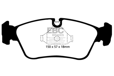 EBC Redstuff | brzdové destičky přední  DP31211C