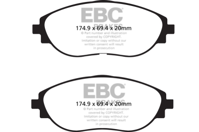 EBC RP-1 Full Race | brzdové destičky přední  DP82127RP1