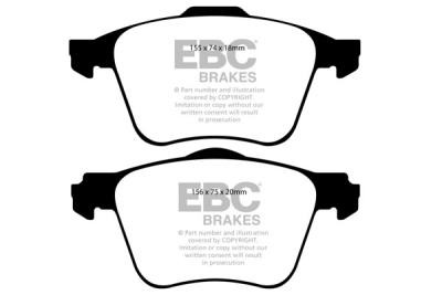 EBC sada brzd PD03KF | destičky Yellowstuff & kotouče Standard přední PD03KF500