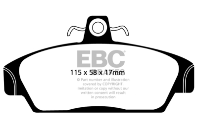 EBC sada brzd PD03KF | destičky Yellowstuff & kotouče Standard přední PD03KF528