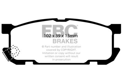 EBC Bluestuff B | brzdové destičky zadní DP51453B