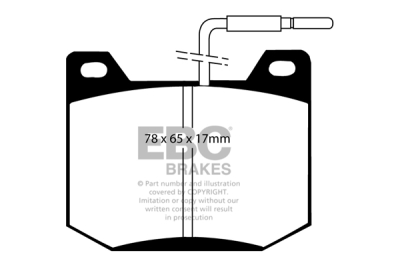 EBC sada brzd PD02KR | destičky Redstuff & kotouče Standard zadní PD02KR037