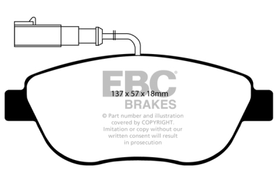 EBC Greenstuff | brzdové destičky přední DP21383/2