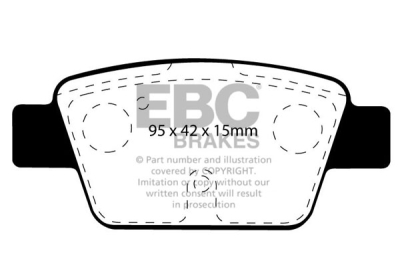 EBC sada brzd PD03KR | destičky Yellowstuff & kotouče Standard zadní PD03KR271