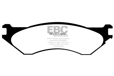 EBC sada brzd PD03KR | destičky Yellowstuff & kotouče Standard zadní PD03KR260