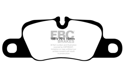 EBC sada brzd PD03KR | destičky Yellowstuff & kotouče Standard zadní PD03KR608