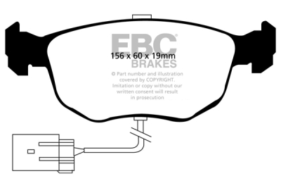 EBC Greenstuff | brzdové destičky přední DP2956