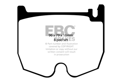 EBC Yellowstuff | brzdové destičky přední  DP41486R