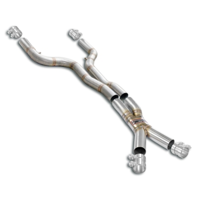 X-Pipe packageDeletes the Stock resonatorsCalifornia emission compliant Mid section Supersprint 745840