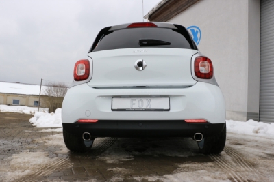 FOX Nerezový výfuk | Zadní tlumič - Smart Forfour (453), 1.0, 2014-0, SM011033-651
