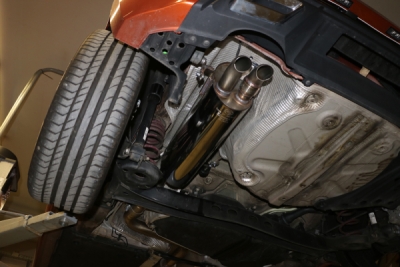 Skoda Fabia PJ final silencer with electrical exhaust valve