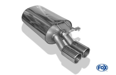 Mercedes E-Klasse 124 final silencer Ø70mm - 2x80 type 12