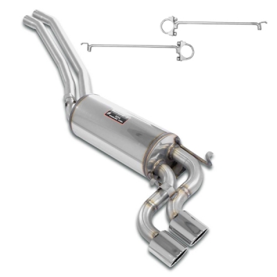 Mid-pipe kit + rear muffler "S-Bend" 2 Ov. 90x70 Supersprint 173327
