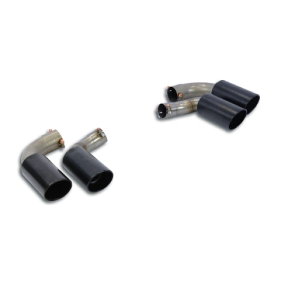 Endpipe kit Right 100x75 - Left 100x75 "Gun Metal Grey" Supersprint 249257