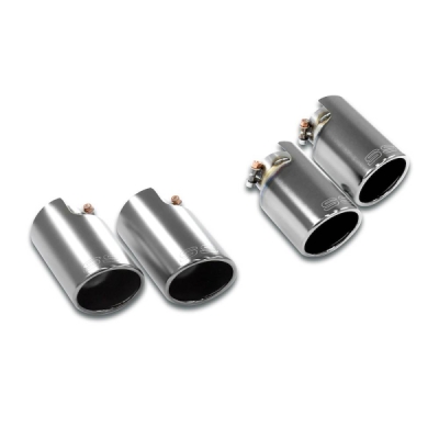 Sada koncovek výfuku, pravá ∅100 mm - levá ∅100 mm "Gun Metal Grey" Supersprint 249956