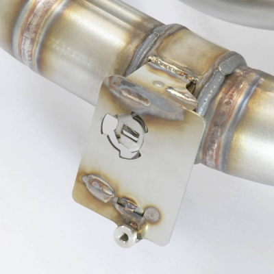 Rear exhaust with valve OO90 Right - OO90 Left "Gun Metal Grey" Supersprint 832836