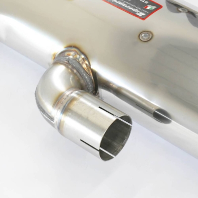 Rear exhaust with valve OO90 Right - OO90 Left "Gun Metal Grey" Supersprint 832836