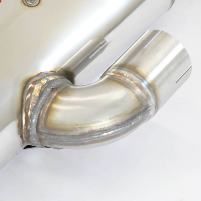 Rear exhaust with valve OO90 Right - OO90 Left "Gun Metal Grey" Supersprint 832836