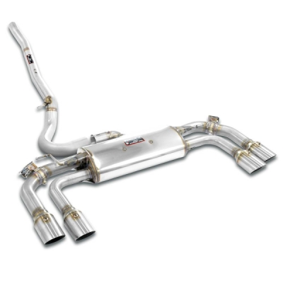 Rear exhaust with valve Right - Left for the Stock end tips Supersprint 832824