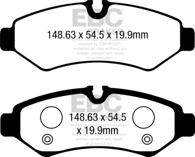 EBC Ultimax | brzdové destičky zadní DPX2397