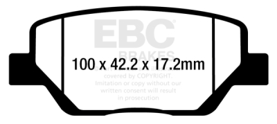 EBC sada brzd PDKR | destičky Ultimax & kotouče Standard zadní PDKR1101