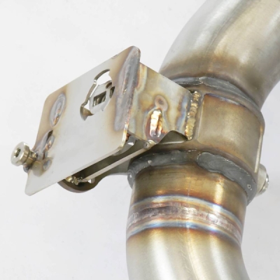 Rear exhaust with valve Right - Left for the Stock end tips Supersprint 832834