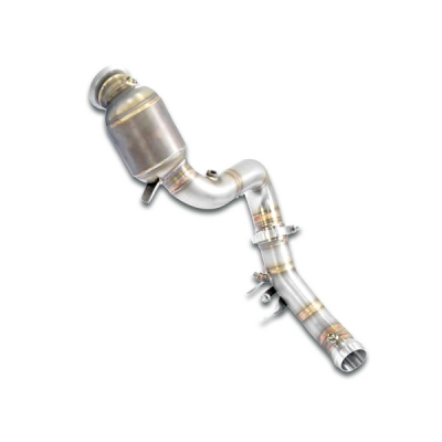 Downpipe pravý + první katalyzátor 200CPSI – nahrazuje druhý katalyzátor Supersprint 725421