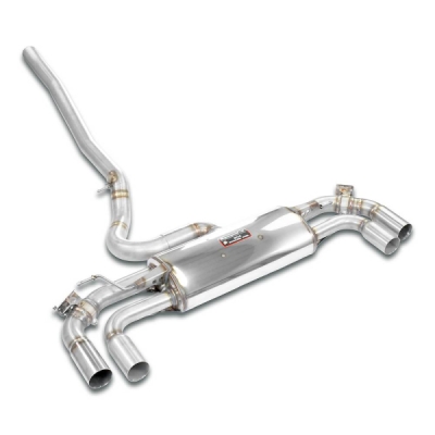 Rear exhaust with valve Right - Left for the Stock end tips Supersprint 832844
