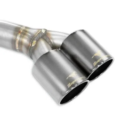 Zadní díl výfuku "Race" pravý 90mm - levý 90mm, "Gun Metal Grey", Supersprint 049146