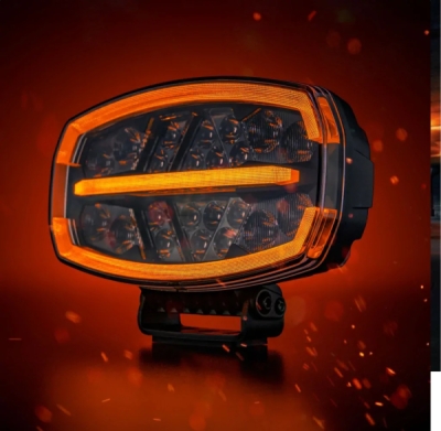 LED reflektor Strands FIREFLY ONE 245mm, s pozičním světlem, strobo, 9-48V, 15400 lm, 150W